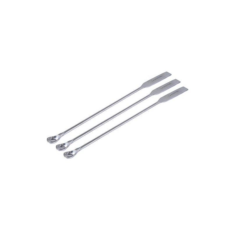 blueINOX Economy Set of 3 Micro Spoon Spatulas (Ointment Spatula/Laboratory