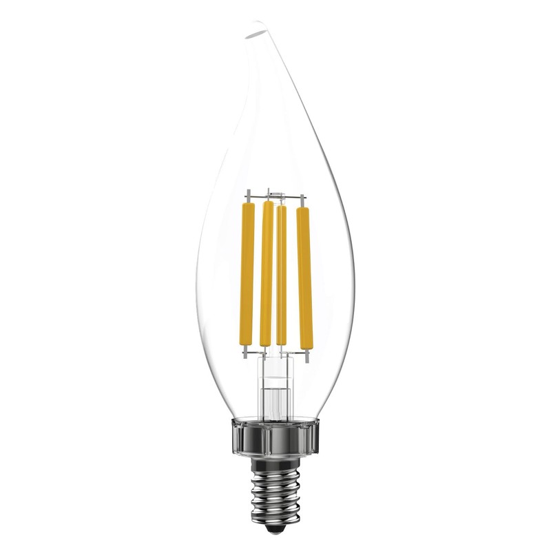 GE Ultra Bright LED Light Bulbs, 100W, Soft White Candle