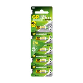 GP Batteries 27a-c5 High Voltage Super Alkaline Battery (Strip of Five)