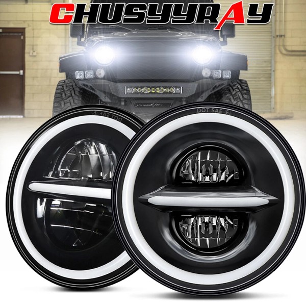 CHUSYYRAY FOR Jeep Wrangler JK 2007-2018 Combo DOT 7'' LED