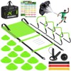 Agility Speed Training Equipment Set - 20ft Speed Ladder, 12