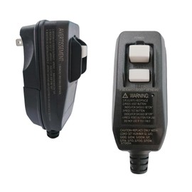 Kaper GFCI Plug Replacement, Auto-Monitoring, Manual Reset, 15A 2-Wire 2-Prong Safety Plug for Outdoor Use, Pressure Washer, Pool Pump, ETL Listed, Black