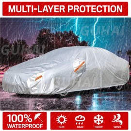 GLOWSPEED Full Car Protection Cover Waterproof Sun UV Snow Dust Rain Resistant For Sedans