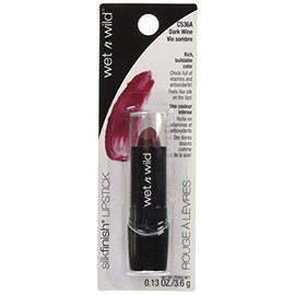 Wet n Wild Lipstick Silk Finish, Dark Wine, 3.5 g, 0.7 ounces, 3.5 gramo, 1