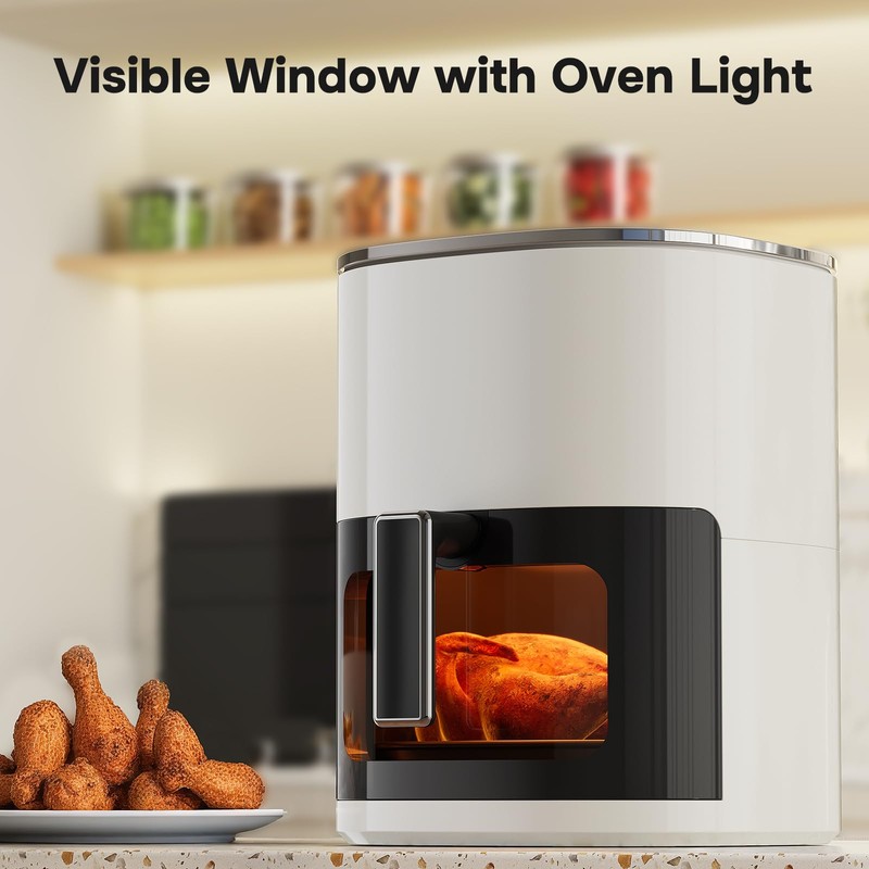 iPower Air Fryer - 6.34 QT Digital Airfryer with 12