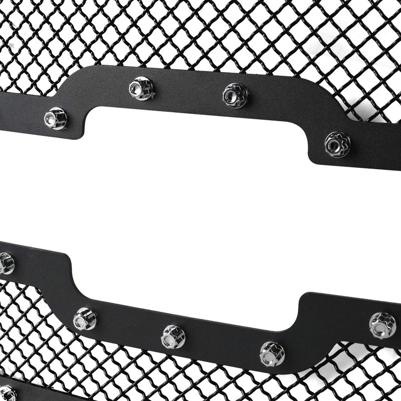 Spec-D Tuning Rivet Style Mesh Black Upper Main Grille Inserts