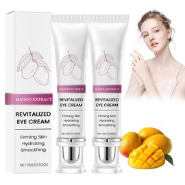 Mango Revitalize Eye Cream,Mango Activating And Firming Eyecream Ffirming Eyelift Serum Moisturizing Wrinkles Eyecreams Repair Dark Circles and Eye Bags （2PCS ）