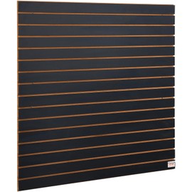 VEVOR Slatwall Panel, 16 sq.ft, Versatile Durable Slat Wall Panel with MDF Material & 3 in Groove, Aesthetic Easy to Clean Slat Wall Panel with Melamine Surface, Fit for Bicycles, Hammers, etc.