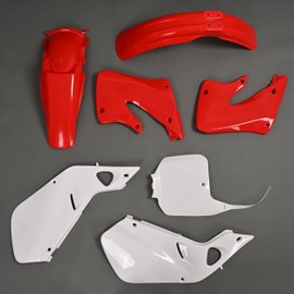 ECOTRIC Red Plastic Kit Bodywork Compatible With 1997 1998 1999 CR250 CR250R Honda