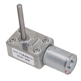 DC Reduction Motor Stable Low Noise Low Loss Lightweight Worm Gear Motor DC24V 2RPM M6 X 50mm