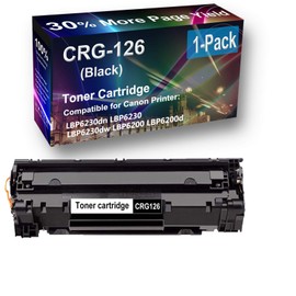 1-Pack Compatible High Yield imageCLASS LBP6200d Laser Printer Toner Cartridge Replacement for Canon 126 (CRG-126) Printer Cartridge (Black)