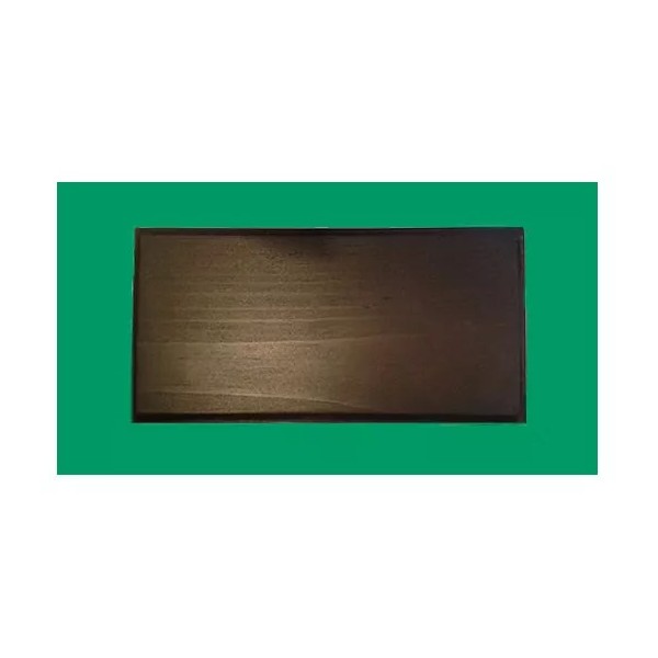 4 X 7 Walnut Stained Pine Plaque with Wall hanger
