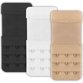 BDFDSJ 3PCS Women's Bra Extender 3 Hook Elastic Bra Band,Bra Strap Extender for Women,Bra Extension Soft and Comfortable