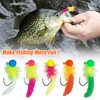 Crappie Jigs Marabou Feather Hair Jigs Heads with Feather Hand-Tied