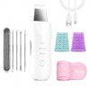 Limpiador Facial Ultrasónico Skin Scrubber con Espátula Kit Limpieza