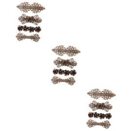 Beavorty 12pcs French Vintage Hair Barrettes Rose Flower Bobby Hairpins Vintage and Romantic Hair Accessories