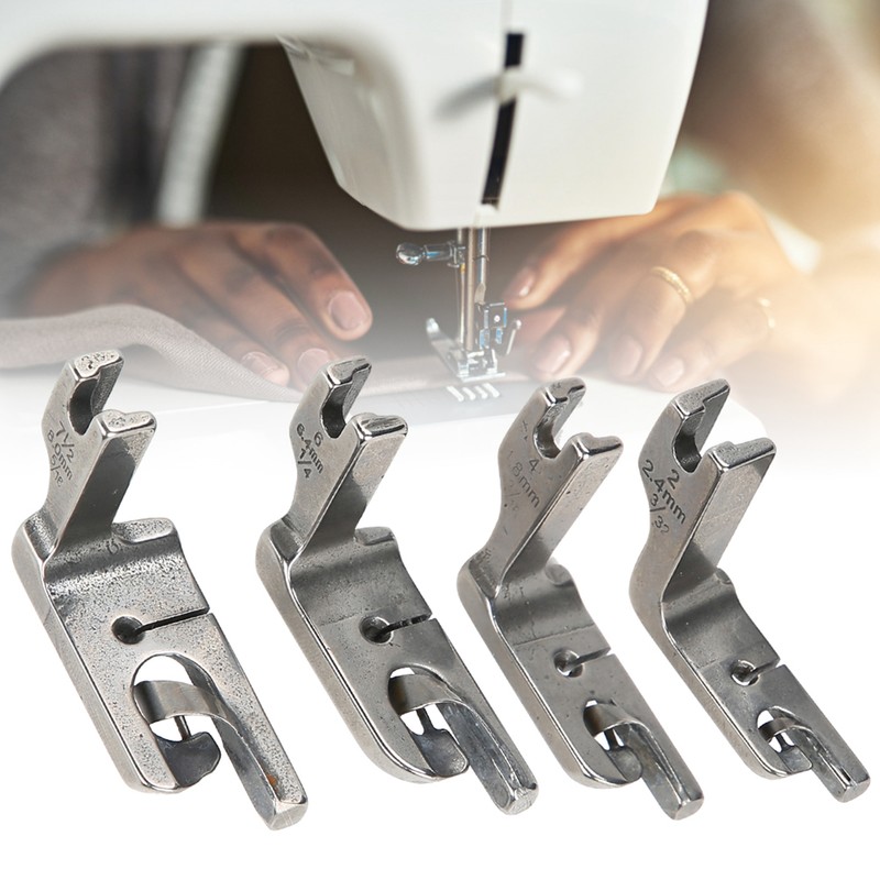 4PCs Presser Foot Sewing Machine Accessories Durable Crafts Stainless Steel