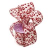 Valentine's Day Hearts Wired Ribbon – 2 1/2" x 10