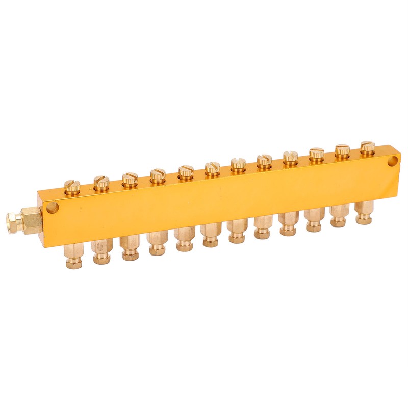 Oil Distributor Adjustable Brass Lube Piston Separator Divider Valve Lubrication
