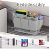 Frjjthchy Bedside Caddy Bedside Organizer,Bed Caddy with 11 Pockets and