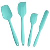Juego de 4 espátulas de silicona flexibles, resistentes al calor,
