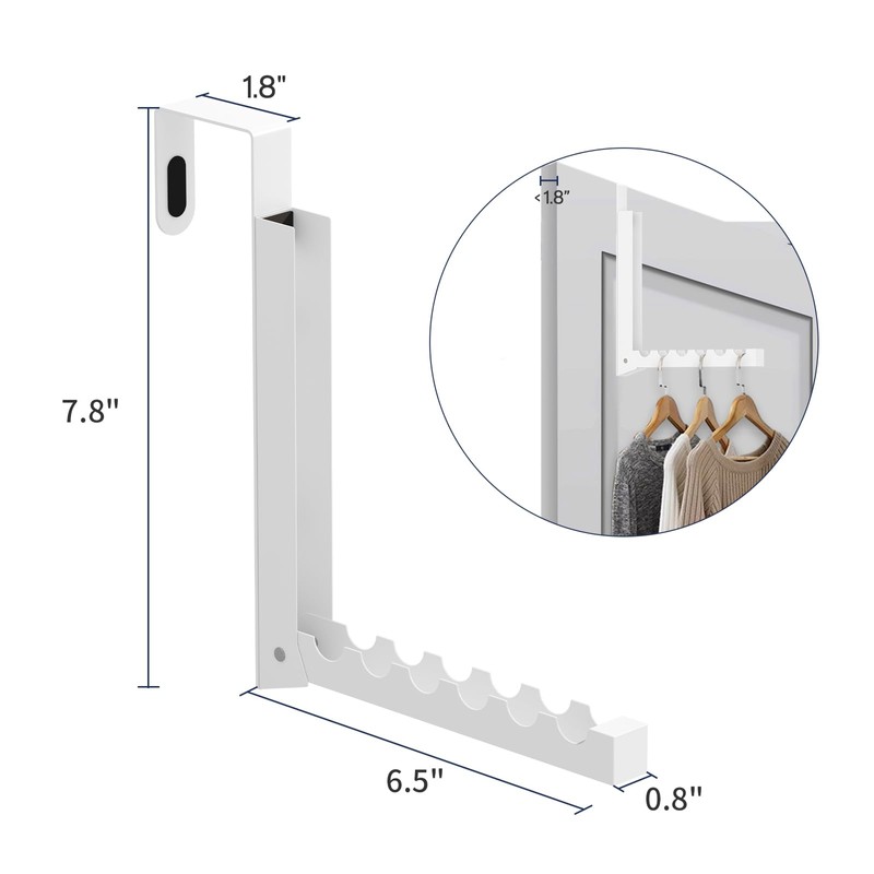 Inntop 1 Pack Over The Door Hanger Hooks for Clothes,