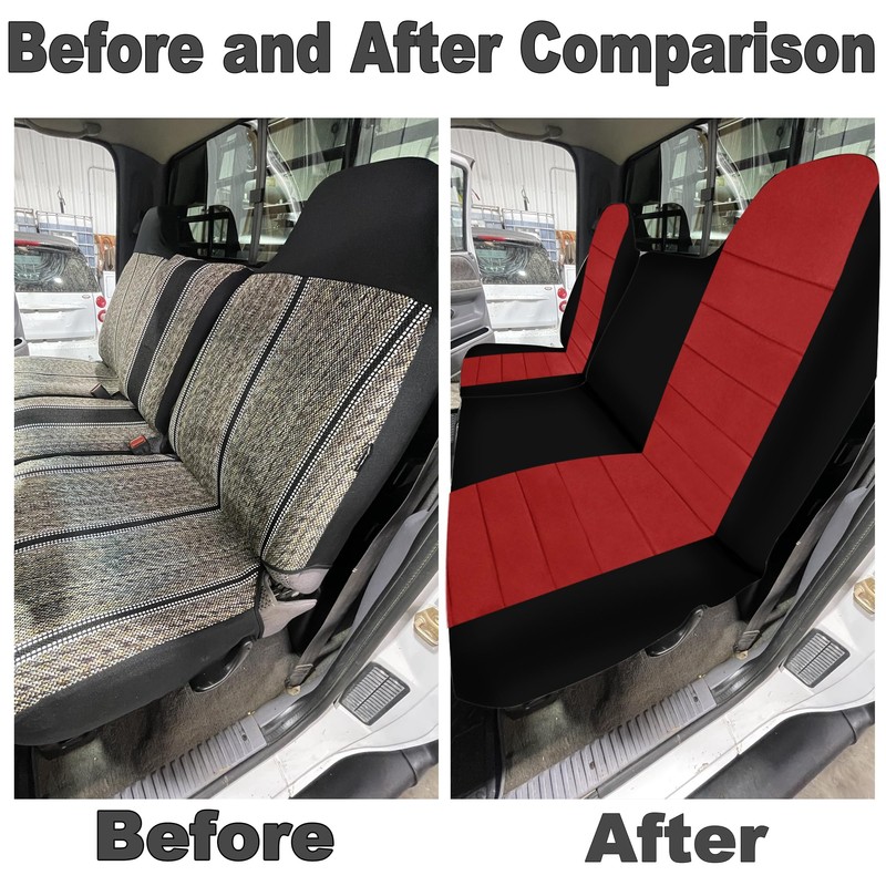 runfider Oxford Cloth Seat Covers for Ford Ranger 1998-2003, Fits