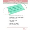 Lilind Fashion Face Mask 100% Cotton Reusable Breathable Handmade Green