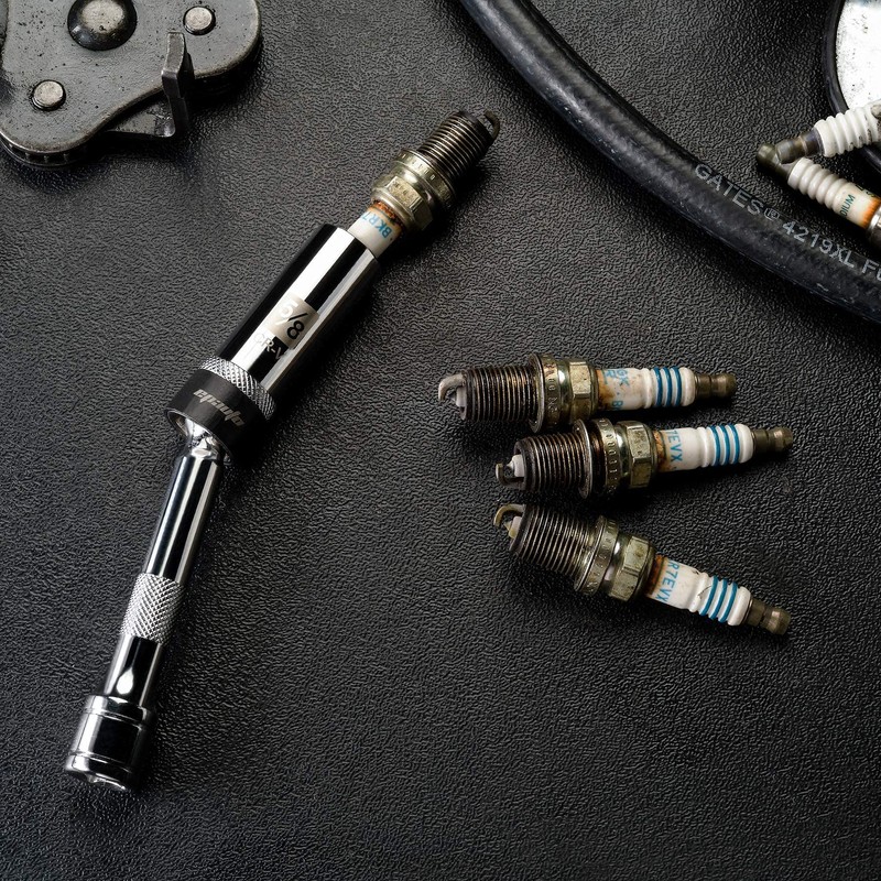 EPAuto Swivel Magnetic Spark Plug Socket, 6 point 5/8-inch x