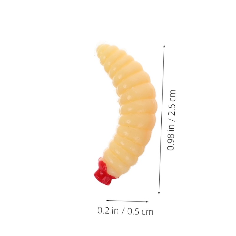 WHAMVOX Pcs Bionic Maggot Bait Soft Fishing Lures for Freshwater