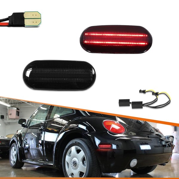 ADIIL Smoked Lens Red LED Rear Side Marker Parking Corner