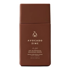 Avocado Zinc SPF50 Physical Bronzing Drops, 40ml