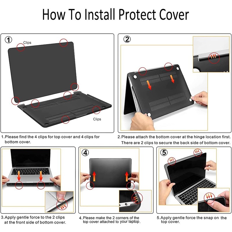 QCzyc Compatible with MacBook Pro 14 inch Case 2021-2024 Release