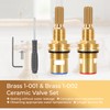 Brass 1-001 & Brass 1-002 Ceramic Valve Cartridge Set -