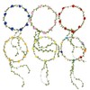ccHuDE 6 Pcs 20cm Floral Hair Wreaths Flower Girl Crowns