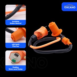 GY6 Racing Ignition Coil 5 Pins AC CDI Box Spark Plug Compatible with GY6 4-Stroke 50cc 70cc 90cc 110cc 125cc 150cc Motorcycle Scooter ATV Go Kart Moped Quad Pit Dirt Bike Racing Bike and Other Bikes