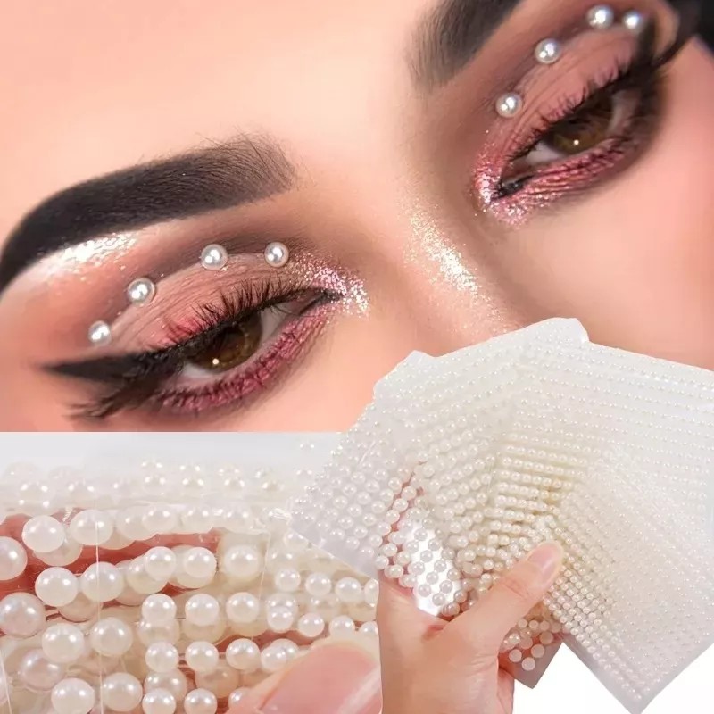you-shop +2000 Perlas Strass Adhesivas Para Cabello Cara Y Cuerpo