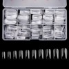 Full Cover Acrylic False Nail Tips, 500PCS Fake Nail Shape
