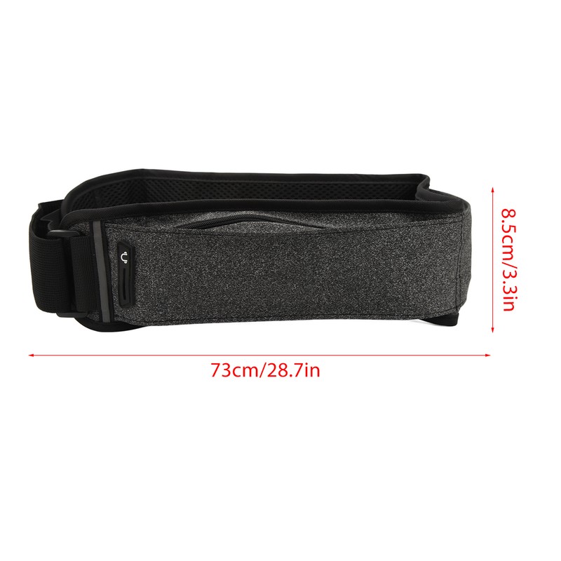 Running Waist Bag Multi Independent Pockets Elastic Breathable Thin Light