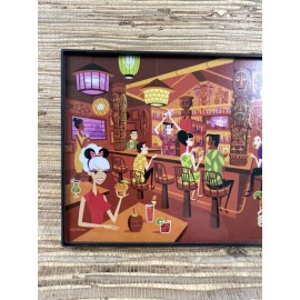 Trader Sam's Shag In the Enchanted Tiki Bar Framed Post Card 5" x 7"  Trader Sam's Tiki Bar