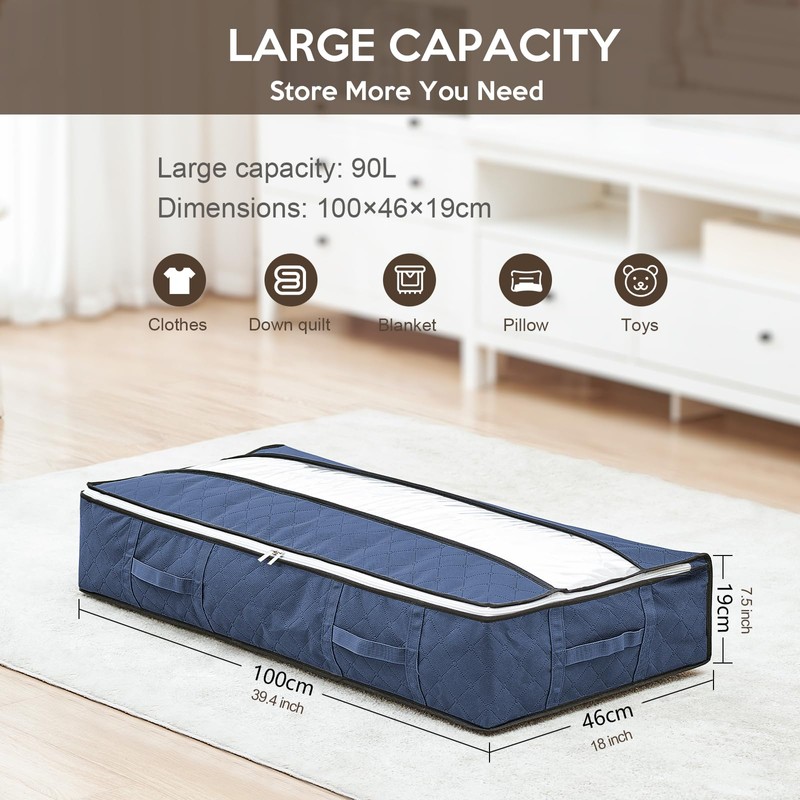 GoMaihe Underbed Storage Bag (Blue)