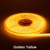 3mm COB Strip Light, DC 12V Golden Yellow 16.4ft Flexible
