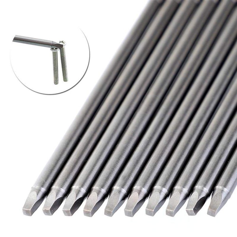 Gasea 10pcs 150mm 1/4" Hex Shank Long Magnetic Square Head