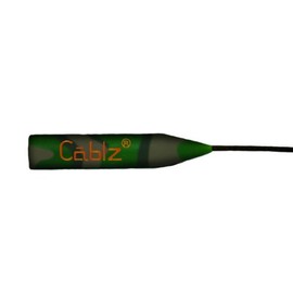 Cablz Zipz Adjustable Eyewear Retainer | Adjustable, Off-The-Neck Eyewear Retainer, Black Stainless (Camo/Orange 14in)