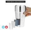 QWORK Stainless Steel Insulated Tumblers, 19 oz 4 Pack Stackable