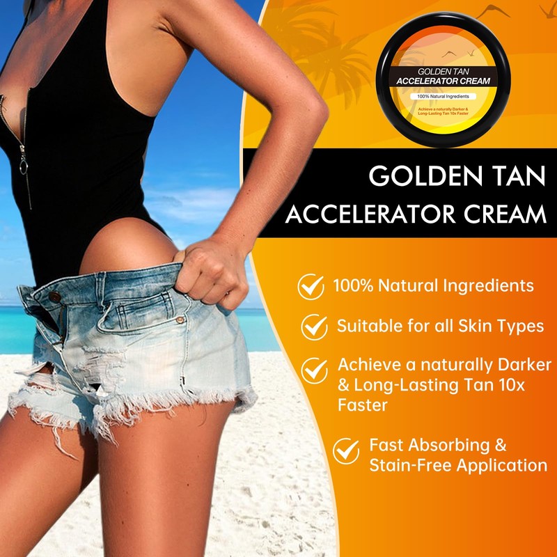 Self-Tanner for Body and Face 100gX2, Tanning Cream, Instant Body