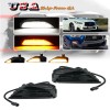 GTINTHEBOX LED White DRL Sequential Amber Turn Signal Lights For