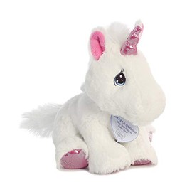 Aurora® Inspirational Precious Moments™ Sparkle Unicorn Stuffed Animal - Cherished Memories - Enduring Comfort - White 8.5 Inches
