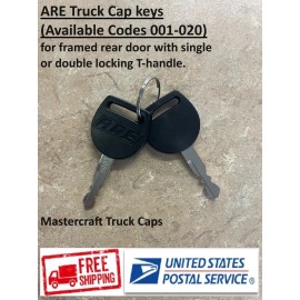 A.R.E. ARE Replacement Truck Cap Keys (Available Codes 001-020)