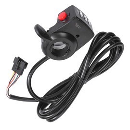 VGEBY Thumb Throttle Grip 36V Plumbic Acid Electric Quantity Display Speed Regulation Thumb Throttle Grip with Headlight Button